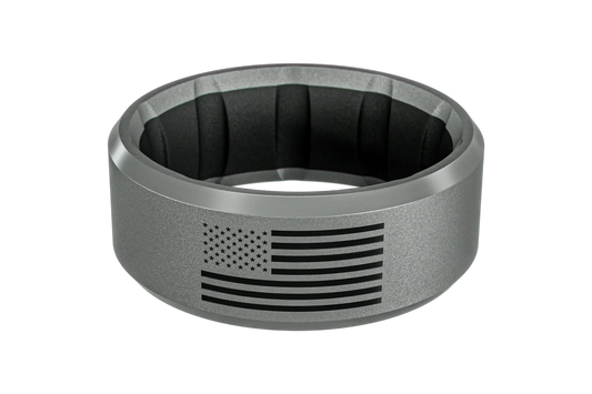 Groove Alpha Hero Flag Ring - Deep Stone