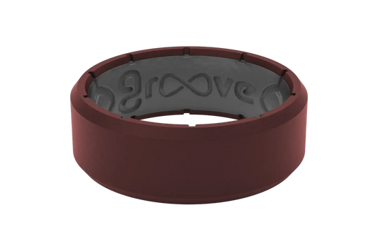 Edge Crimson & Grey Ring