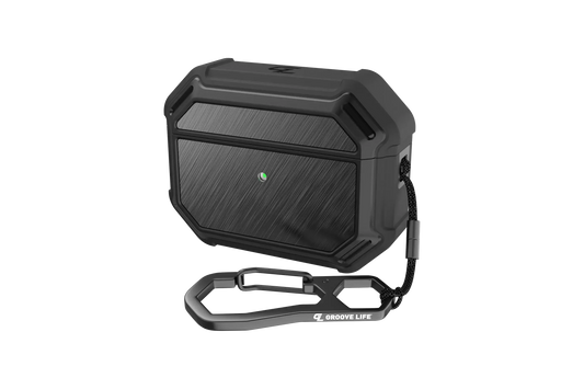 Groove Case Black/Black Aluminum for AirPods Pro
