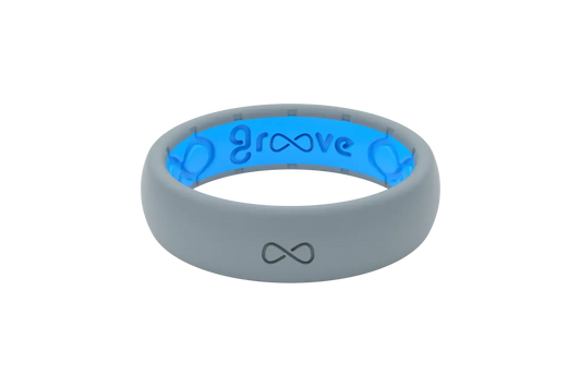 Solid Storm Grey Thin Ring