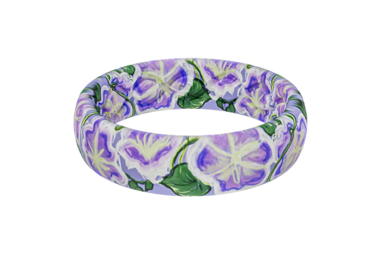 September Morning Glory Purple Thin Ring